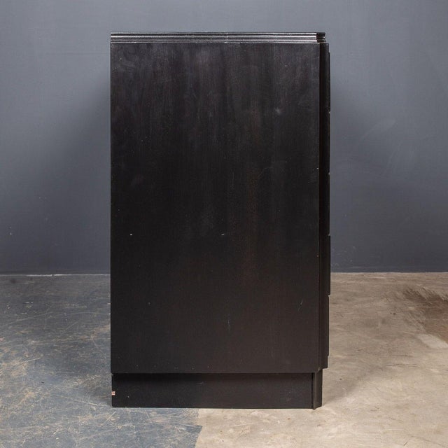20th Century Italian Ebonised Chest of Drawers with Display Top, 1930s For Sale - Image 11 of 18