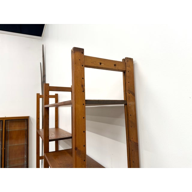 Modernist Bookcase in Pine, 1950s For Sale - Image 16 of 18
