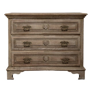 19th Century France Louis XV Antique White Wood Chests of Drawers For Sale