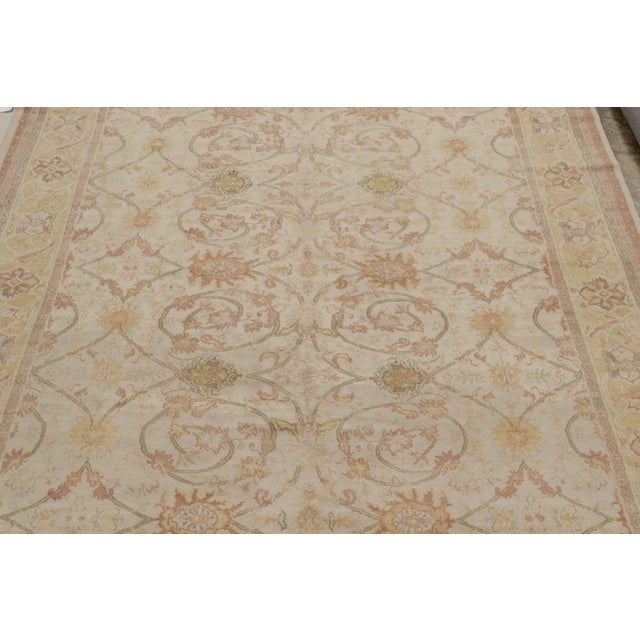 Traditional 2010s Rug & Kilim’s Sultanabad Style Rug in Cream With Floral Patterns For Sale - Image 3 of 10