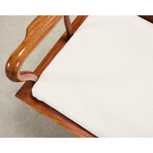 Pair of Chinese Export Ming Dynasty-Style Hardwood Armchairs For Sale - Image 17 of 18
