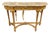 19th Century French Carved and Giltwood Console With Marble Top For Sale