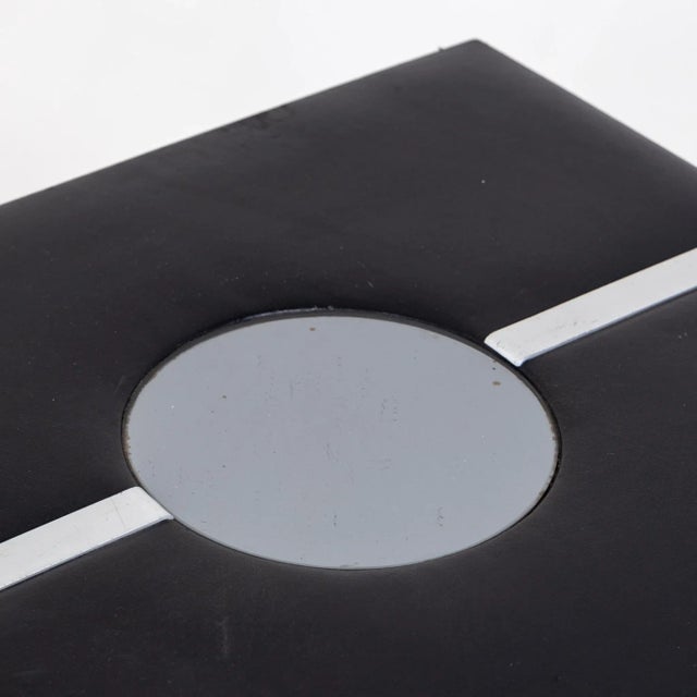 Metal Leather-Covered Filing Cabinets, Late 20th Century, Set of 2 For Sale - Image 7 of 8