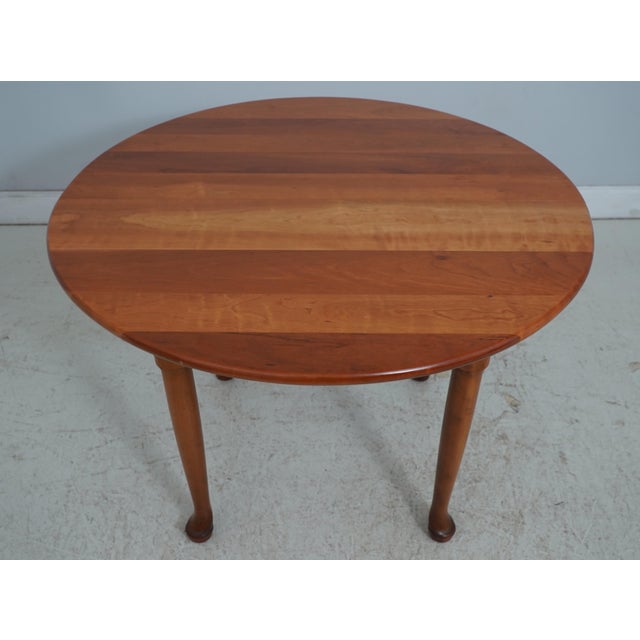 Age: Approx: 40 Years Old Details: Cherry Valley Collection Solid Cherry High Quality Construction Queen Anne Legs & Pad...