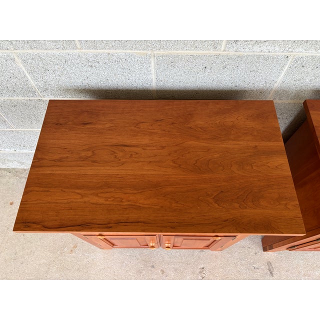 Early 21st Century Chatam Reproductions Shaker Style Nightstands - A Pair For Sale - Image 5 of 11