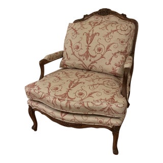 Louis XV Style Bergere Chairs - Two Available For Sale