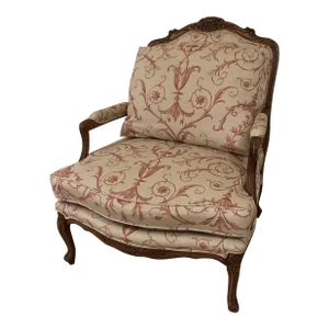 Louis XV Style Bergere Chairs - Two Available