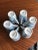 Blue Italian Hand-Crafted Coffee Cups in Blue & White by Ceramiche Bizzirri-6 Pieces For Sale - Image 8 of 9