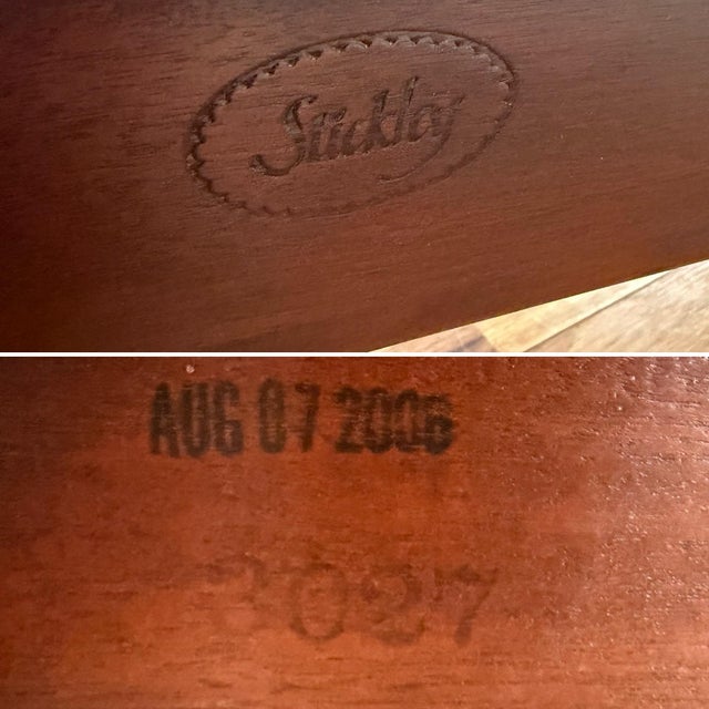 Stickley Solid Mahogany King Size 4 Post Poster Bed For Sale - Image 10 of 10