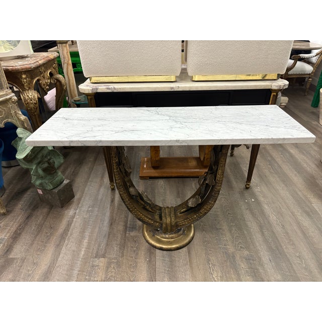 Art Deco 1930s Italian Art Deco Bronze Console Table For Sale - Image 3 of 18