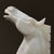 Antique Large Italian Art Deco Hand Carved Alabaster Horse Head Bookends For Sale - Image 11 of 12