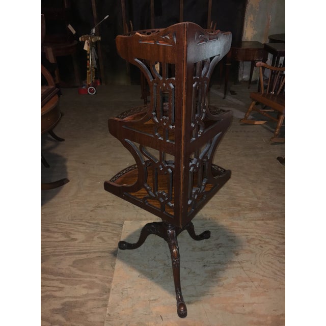 Vintage Mahogany 3 Tier Corner Table/Stand Chairish