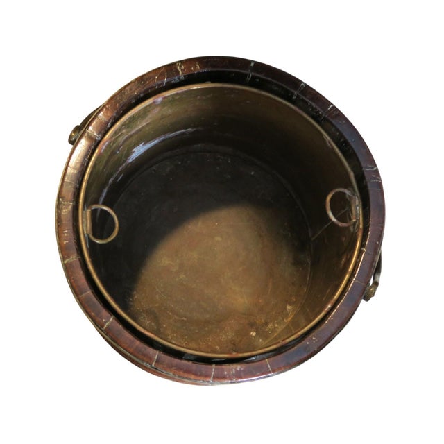 Brown A George III Mahogany and Brass Plate Bucket, Late 18th Century For Sale - Image 8 of 10