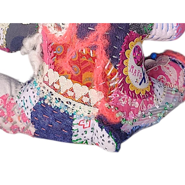Cura Art Teddy in Textile from Noir Catharsis, 2025 For Sale - Image 6 of 10
