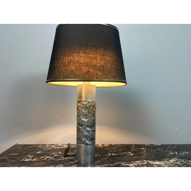 Metal Brutalist Aluminium Table Lamp by Willy Luyckx for Aluclair, Belgium, 1960s For Sale - Image 7 of 10