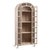 Transitional Verona Arched Elm & Glass Bookcase For Sale - Image 3 of 8