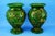 Antique Green Neo-Renaissance Vases in Relief by Vincenzo Corrente, 1890s, Set of 2 For Sale - Image 3 of 18
