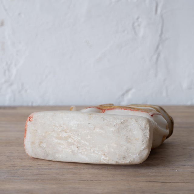 Alabaster Indian Gilt Alabaster Elephant, 19th Century For Sale - Image 8 of 8