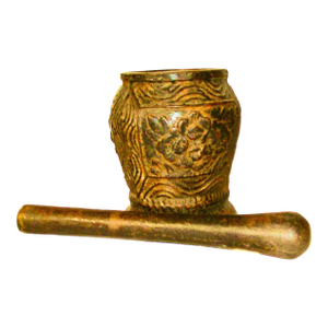 Antique Balkin Cast Iron Mortar and Pestle Circa 1900