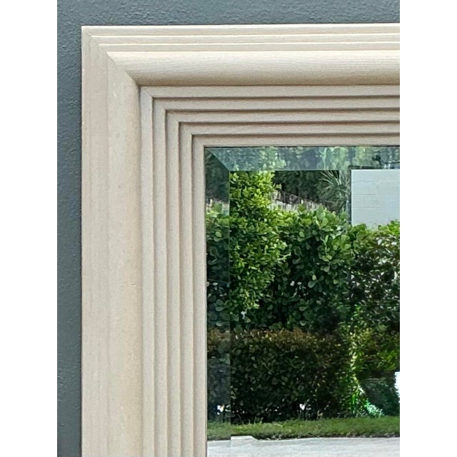 Vintage Stacked Wood Mirror For Sale - Image 9 of 12