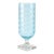 Vintage Light Aqua Hobnail Glass Hurricane Lantern on Clear Pedestal Base For Sale