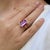 Kai Amethyst White Sapphire Butterfly Ring in 14k Gold Ring, size 8.5 For Sale - Image 9 of 11