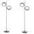 Black Matt Berlin 323 Floor Lamps by Christophe Pillet for Oluce, Set of 2 For Sale - Image 10 of 10