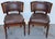 Pair of Neoclassical Klismos Chairs with Caned Seats and Leather Cushions Late 20th Century This elegant pair of...