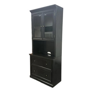 Ballard Design Tuscan File Console + Hutch For Sale