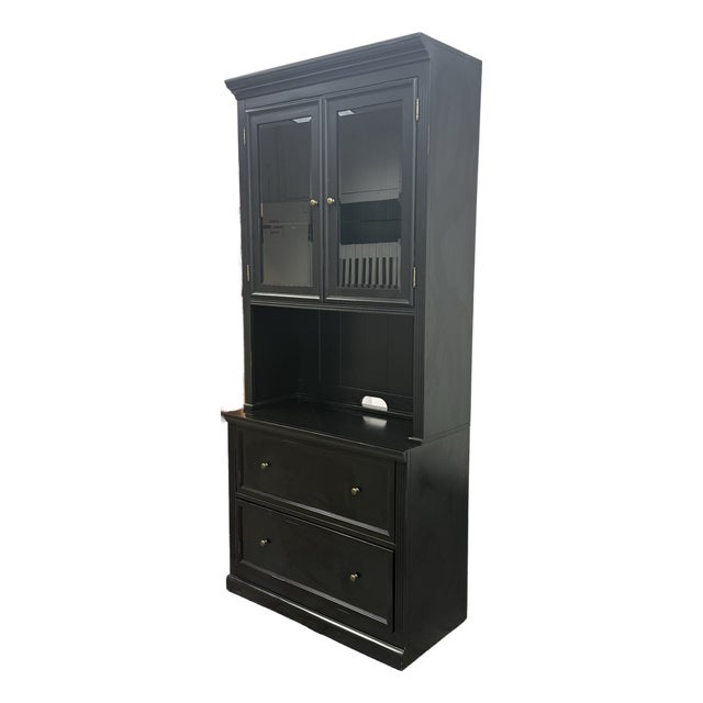 Ballard Design Tuscan File Console + Hutch For Sale
