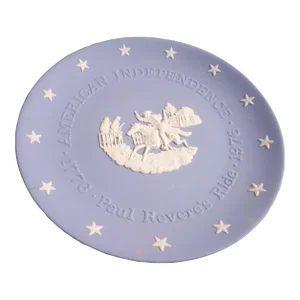 Wedgewood Blue Jasperware American Independence Decorative Plate