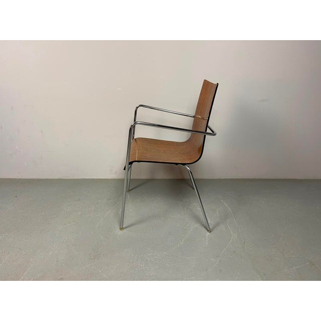 Brown Mid-Century Modern Wengé Dining Chairs attributed to Thonet, Germany, 1990s, Set of 6 For Sale - Image 8 of 18