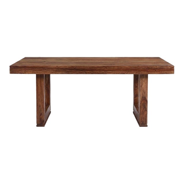 Norwella Wooden Rectangular Dining Table by Loomlan For Sale