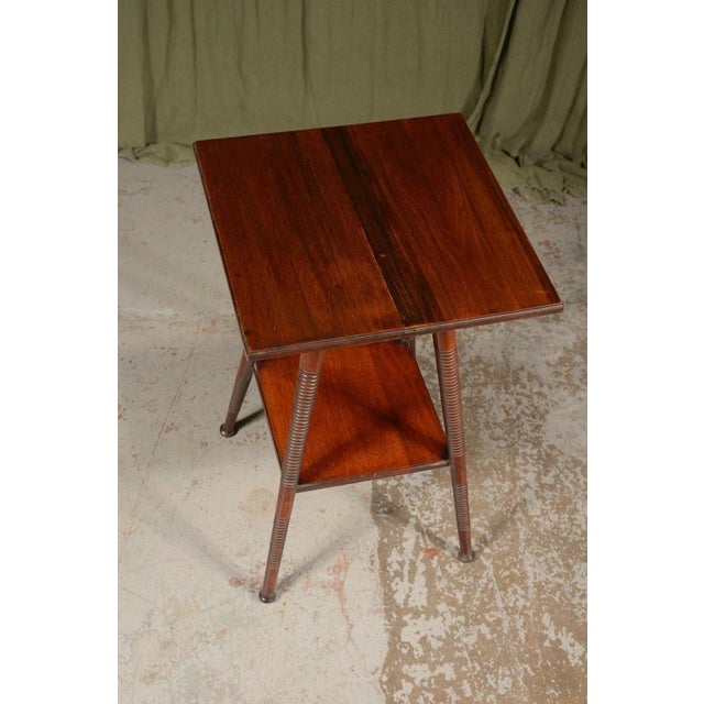 Aesthetic Movement Black Walnut Lamp Table by William Birch, 1870s For Sale - Image 4 of 6
