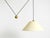 Large, original 1980s florian schulz pendant lamp model kera featuring a counterweight mechanism for continuously variable...