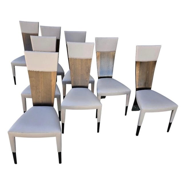 Sophisticated and elegant, the Jade Side Chair with Chrome Leg Caps by Pietro Costantini makes a statement in your modern-...