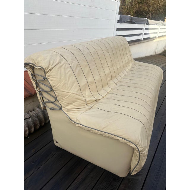 Sofa and Leather Chairs, 1980s, Set of 3 For Sale - Image 18 of 18