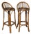 Vintage Rattan Bar Stools, 1960s, Set of 2 For Sale