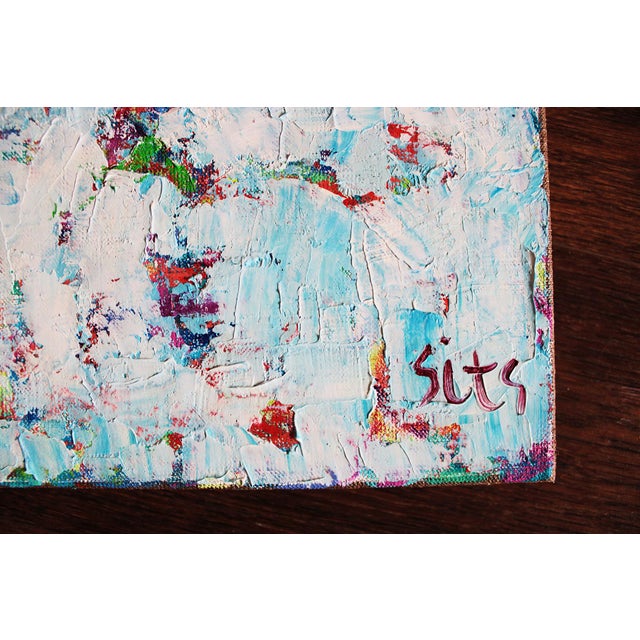 2020s Artist Andrei Sitsko,.Autumn in the Garden. Modern Original Painting For Sale - Image 5 of 8