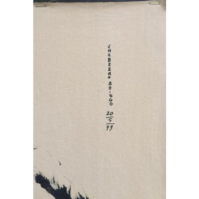 Manuel Chabrera Adego, Tarragona 1952 - Seville. Original painting in oil and ink on canvas mounted on wood. Signed and...