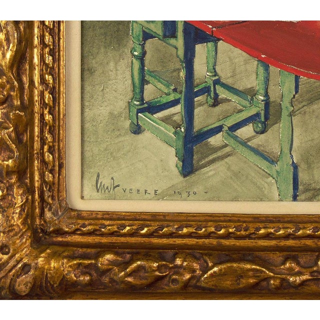 Modern Gordon Mitchell Forsyth RI ARCA, A Dutch Interior, 1930, Watercolour For Sale - Image 3 of 5