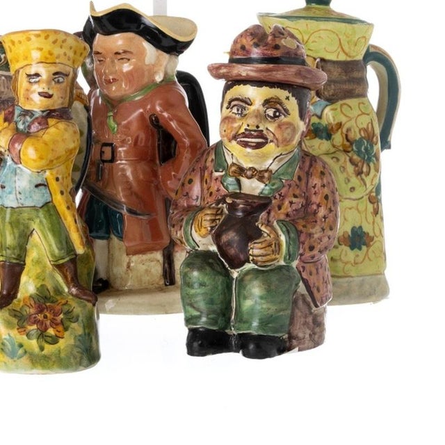 Vintage Toby Jugs in Earthenware, Set of 10 For Sale - Image 5 of 6