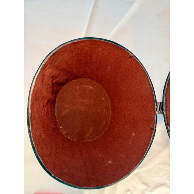 Vintage, English Leather Hat Box For Sale - Image 11 of 11