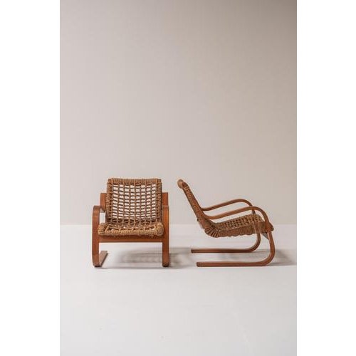 Lounge Chairs by Alvar Aalto for Stylclair, France, 1930s, Set of 2 For Sale - Image 15 of 18