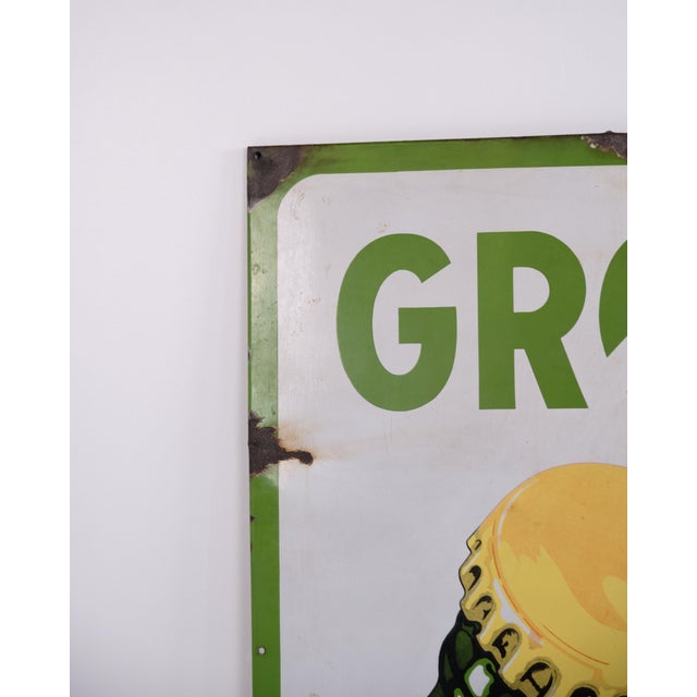 Large Enamel Sign Featuring the Green Tuborg Bottle, Copenhagen For Sale - Image 4 of 8
