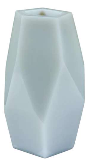 Robert Kuo Gray Facet Vase