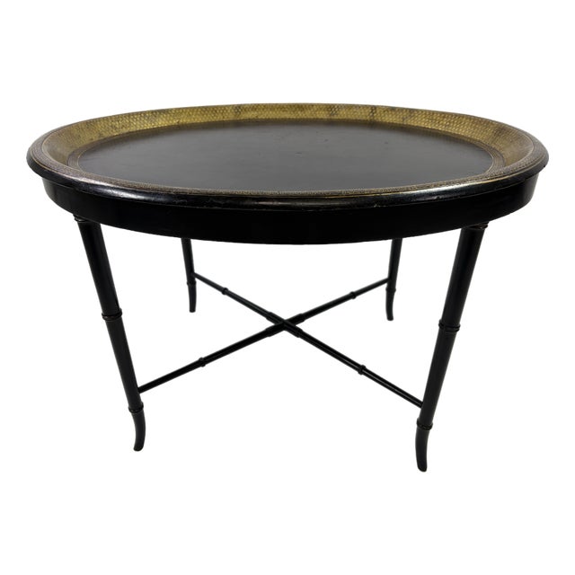 Late 19 Century Regency Style Papier-Mâché Tray Table For Sale