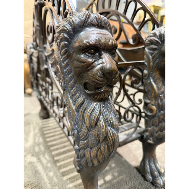 Mid 20th Century Bronze Regency Style Magazine Rack For Sale In Las Vegas - Image 6 of 6