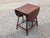 Vintage Americana Style Drop Leaf Side Table Rustic Country Colonial For Sale In Washington DC - Image 6 of 11