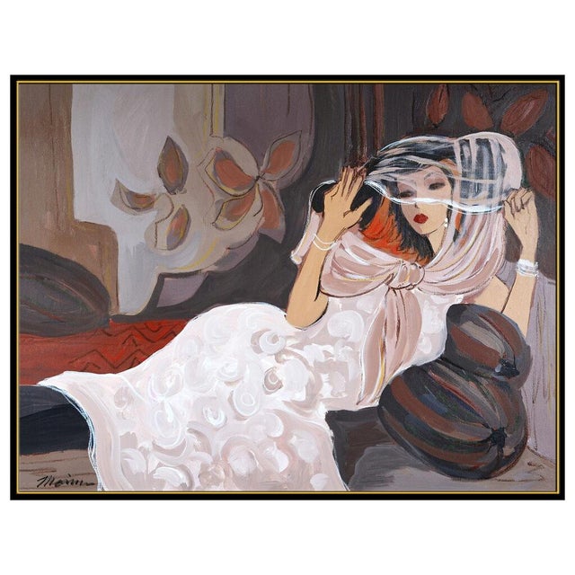 Post Impressionist Late 20th Century Beneath the Veil, Isaac Maimon For Sale - Image 3 of 5